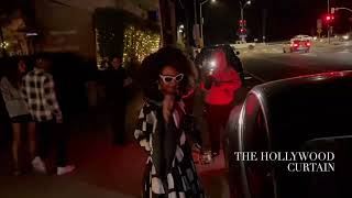 Kelly Rowland and Tim Weatherspoon dine out for a romantic dinner date for two in Santa Monica!