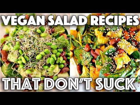 YUMMY SALAD RECIPES THAT DON'T SUCK (VEGAN) YUMMY SALAD RECIPES THAT DON'T SUCK (VEGAN)