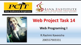 Java Institute || Web Programing 1 || eShop Project Task 14