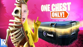 One Chest ONLY to Win!!! (Fortnite Challenge) K-CITY