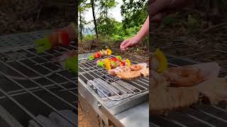 Folding BBQ Grill - Easy to Carry and Assemble 🍖#shorts   #flipgrill #grill #bbq