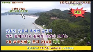 (급매) 강릉시 옥계면 금진리 2층 숙박시설과 토지 214평 (상담환영)