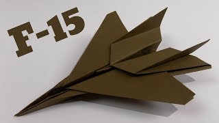 How To Make an F15 Paper Airplane ✈ Origami F15 Jet Fighter Plane (Tadashi Mori)