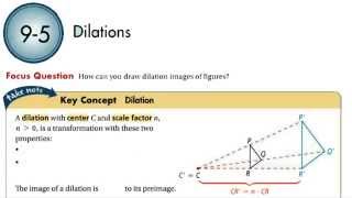 Geometry Lesson 9-5: Dilations