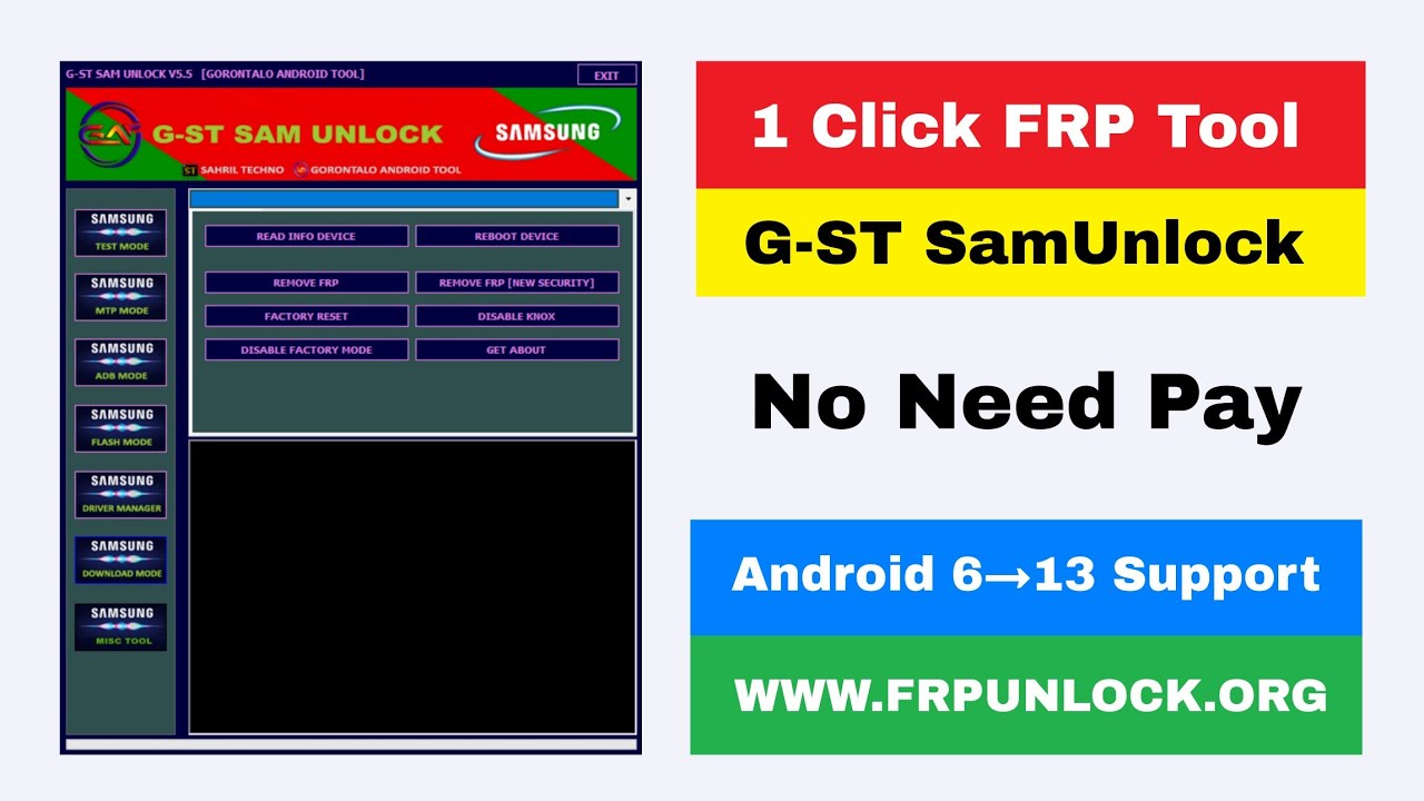 1 Click FRP Unlock Tool 2023 | Samsung FRP Tool 2023 | Samsung Android ...