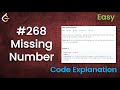 Missing Number | Live Coding with Explanation | Leetcode - 268