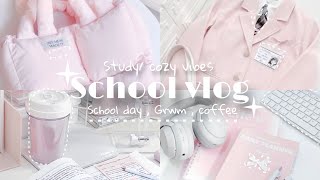 School day in the life *VLOG* .° ༘🎀⋆🖇₊˚ෆ || autumn / winter vibes , academia , skincare , makeup