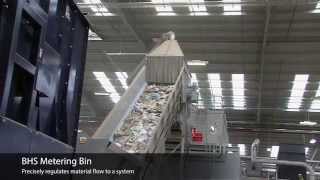 BHS Metering Bin: Recycling System (MRF) Infeed