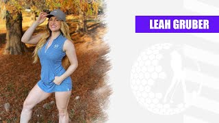 Hot Golfer Leah Gruber Golf Swing | Golf Channel 2022