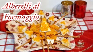 Alberelli al Formaggio, idea per antipasto facile e veloce senza cottura #aperitivo