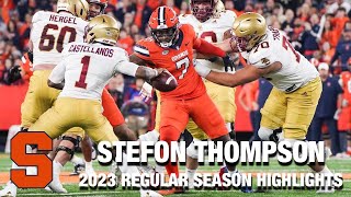 Stefon Thompson 2023 Regular Season Highlights | Syracuse LB