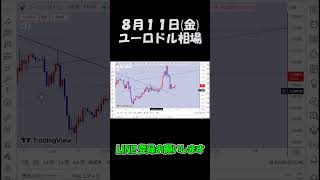 8月11日ユーロドル最新予想切り抜き【海外FX投資】 #shorts