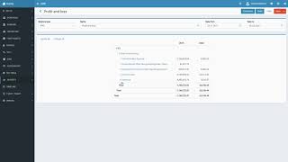 ERP Profit and loss report
