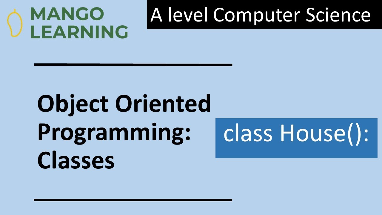 Introducing Classes In Python Oop Youtube