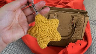 Chaveiro em Crochê Estrela ⭐️ | Fácil e Rápido (PASSO A PASSO) - Marcyh Moda