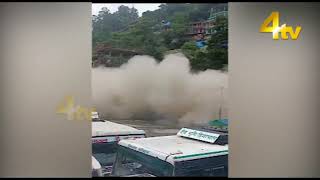 Horrific scene of multiple #building collapse in  Kullu #himachal Pradesh. #HIMACHAL