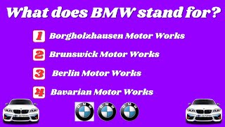 Ultimate BMW Car Brand Quiz - Car Quiz