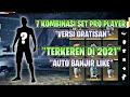 7 KOMBINASI SET KEREN PRO PLAYER VERSI GRATISAN || SET FF KEREN || KOMBINASI SET FF KEREN