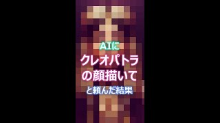 AIが『クレオパトラの顔』を描いた結果 #shorts