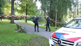 Politie zet Stadspark af voor onderzoek (video)