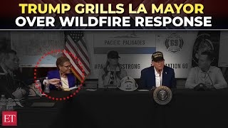 On cam: LA Mayor's mic cut off amid clash with Trump over wildfires; Karen Bass faces fury online