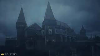 Heavy Rain and Thunder Sounds on Old Castle (1 Hour: sleep and relaxation aid)