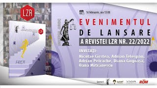 Evenimentul de lansare a Revistei LZR nr. 22/2022