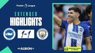 Extended PL Highlights: Albion 1 Man City 1