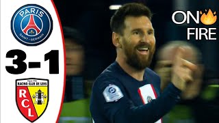 Lionel Messi Stunning Goal _ PSG vs Lens 3-1 ( All Goals  Highlights 2023)
