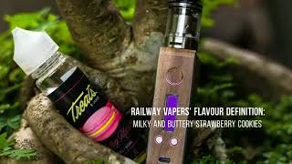 TREATS STRAWBERRY MACAROONS. ELIQUID REVIEW BY RAILWAY VAPERS