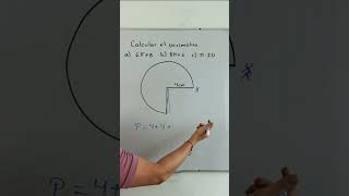 Perímetro de un Pacman #math #geometria #Grajeda