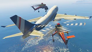 Mission Impossible: Mid-air Plane Hijack! (GTA 5 Funny Moments)