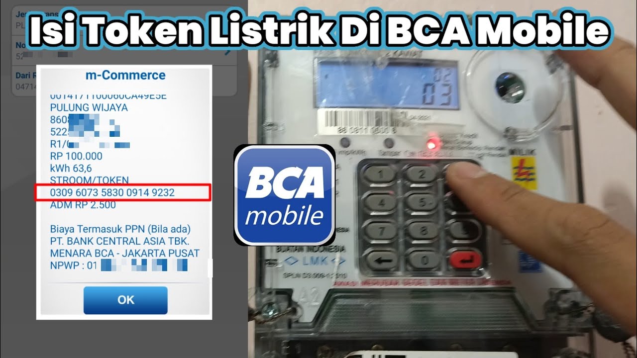 Cara Isi Token Listrik Di BCA Mobile | Beli Pulsa Listrik Di M Banking ...