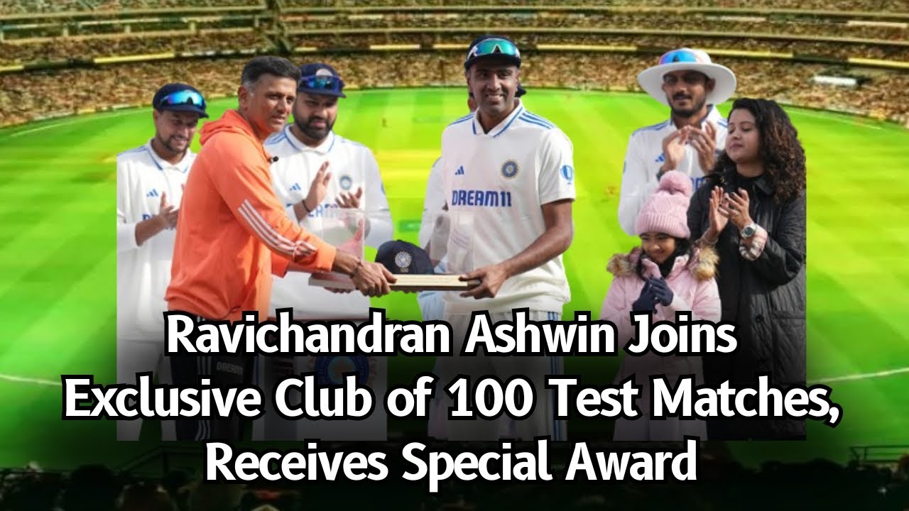 Ravichandran Ashwin JoinsExclusive Club Of 100 Test Matches,Receives ...