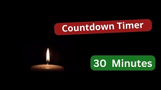 30 min Candle Countdown Timer