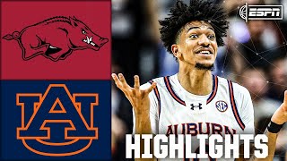 Arkansas Razorbacks vs. Auburn Tigers | Full Game Highlights | ESPN College Basketball