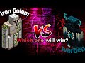 How many Iron Golem can kill the warden? #minecraft #warden