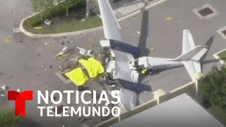 Captan en video la caída de una avioneta en Florida | Noticias Telemundo