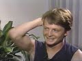 Michael J. Fox interview 1985 on Back to the Future film + promo clips