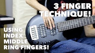 How to Play with 3 Finger Technique! - Exercises and Applications to Get You Started