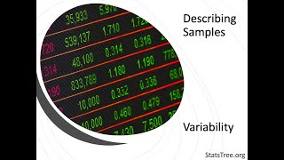 Variability in a sample