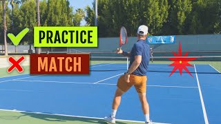 PEAKING in practice but FAILING in matches? (3 ways to fix it)