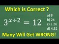 3 to (x/2) = 12, many don’t know where to start