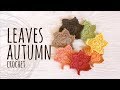 Tutorial Crochet Leaves Atumumn Thanksgiving Day or Halloween