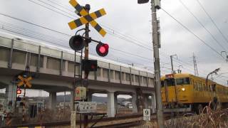 鉄道施設【第一種踏切】山陽本線・上道駅構内・崩橋踏切