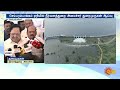 chembarambakkam lake eagle s eye view minister durai murugan inspects surplus water flowing