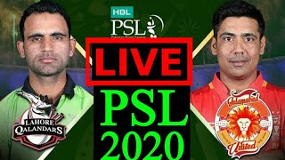 PSL LIVE 2020|Islamabad united vs Lahore Qalandars live match 2020