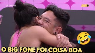 Eva atende o Big Fone e chama Maike e Gabriel |#BBB25