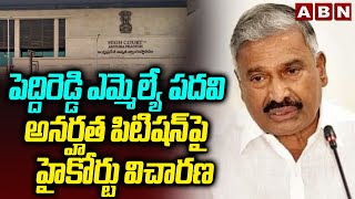 పెద్దిరెడ్డి ఎమ్మెల్యే పదవి అనర్హత పిటిషన్ పై హైకోర్టు విచారణ | Ap High Court |  Peddireddy | ABN