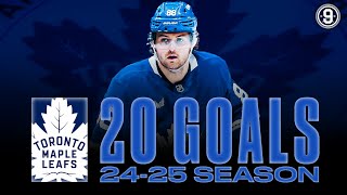 William Nylander's FIRST 20 GOALS of 24/25 NHL Season